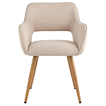 Стул в рогожке бежевого цвета NEASAN STOOL варинант исполнения - 2 | Loft Concept в Твери