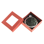 Зеркало карманное двухстороннее круглое из натурального камня Серафинит в подарочной упаковке Silver Stone Mirrors варинант исполнения - 3 | Loft Concept в Твери