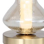 Настольная лампа светодиодная с волнообразным стеклянным плафоном Amphora of Light варинант исполнения - 4 | Loft Concept в Твери