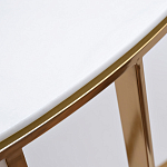 Консоль приставная полукруглая на основании золотого цвета Interior Accent варинант исполнения - 2 | Loft Concept в Твери