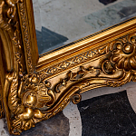 Зеркало настенное золотое с резным орнаментом Classic Ornament Mirror варинант исполнения - 3 | Loft Concept в Твери