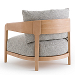 Кресло с каркасом из массива ясеня Deniaud Ash Grey Armchair варинант исполнения - 3 | Loft Concept в Твери