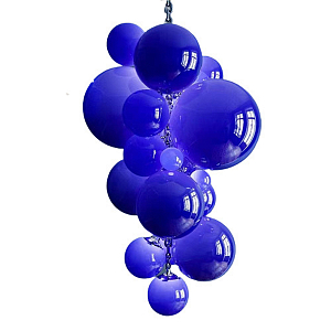 Люстра Grape Balls Синее стекло 