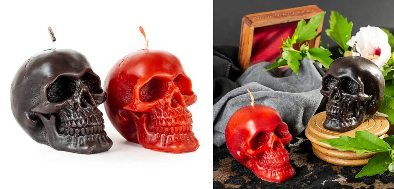 Набор свечей Black Red Skulls Набор свечей Black Red Skulls - Loft-Concept в Твери
