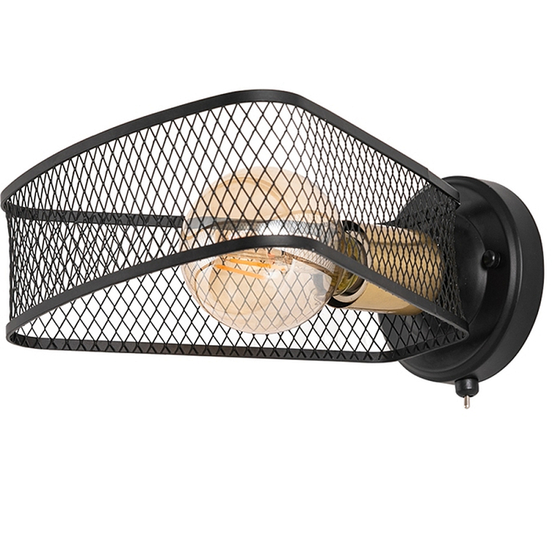 Бра в стиле лофт Lamp Malik Черный Бра в стиле лофт Lamp Malik Черный в Твери | Loft Concept