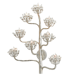 Бра серебряное в виде растения Silver Flower Glade варинант исполнения - 2 | Loft Concept в Твери