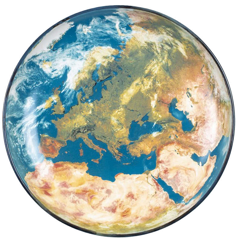 Блюдо Seletti Earth Europe Черный Синий Бежевый Блюдо Seletti Earth Europe Черный Синий Бежевый в Твери | Loft Concept