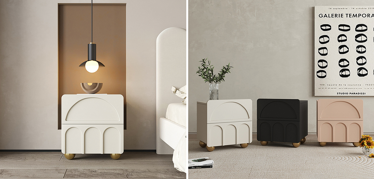 Тумба Arch Nightstand Beige Тумба Arch Nightstand Beige - Loft-Concept в Твери