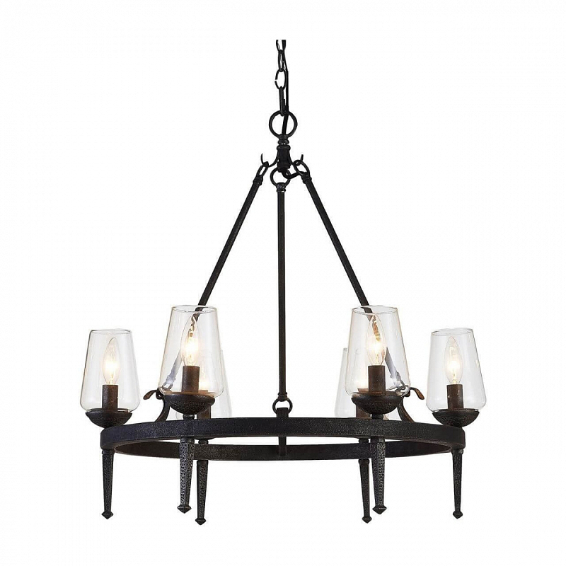 Люстра Badoer Loft Chandelier Черный Прозрачный Люстра Badoer Loft Chandelier Черный Прозрачный в Твери | Loft Concept