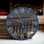 Часы настенные зеркальные с серебряным металлическим циферблатом Mirror Tower Clock варинант исполнения - 5 | Loft Concept в Твери