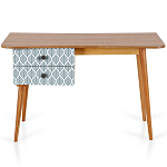 Письменный стол с принтом на ящиках Elise Desk варинант исполнения - 7 | Loft Concept в Твери