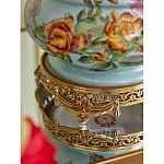 Ваза с птичкой из фарфора с бронзовыми элементами Garden of Eden варинант исполнения - 10 | Loft Concept в Твери