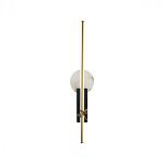 Бра с круглым плафоном из алебастра и бронзовой декоративной стрекозой 65 Alaris  варинант исполнения - 1 | Loft Concept в Твери