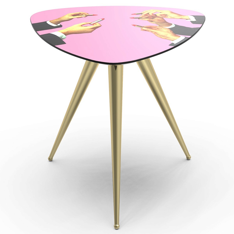 Журнальный стол Seletti Side Table Pink Lipsticks Розовый пастельный Латунь Журнальный стол Seletti Side Table Pink Lipsticks Розовый пастельный Латунь в Твери | Loft Concept