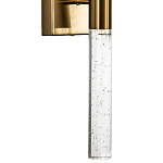 Бра со стеклянным плафоном латунь Gileberte Glass Tube Wall Lamp Brass варинант исполнения - 2 | Loft Concept в Твери