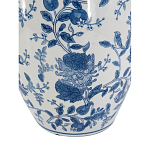 Ваза фарфоровая с узким горлышком и синими цветочными мотивами Independence варинант исполнения - 3 | Loft Concept в Твери