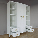 Большой шкаф с витриной Elsa Dreams White варинант исполнения - 2 | Loft Concept в Твери