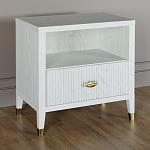 Прикроватная тумбочка с полкой Elsa Dreams White варинант исполнения - 1 | Loft Concept в Твери