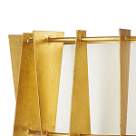 Потолочный светильник круглый с каркасом в форме треугольников и тканевым абажуром Brutal Light варинант исполнения - 2 | Loft Concept в Твери