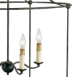 Подвесной светильник в виде черного фонаря Big Black Lantern варинант исполнения - 1 | Loft Concept в Твери