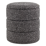 Пуф Three Gray в ткани букле серого цвета варинант исполнения - 1 | Loft Concept в Твери