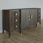 Большой Комод-буфет Elsa Dreams Walnut с ящиками варинант исполнения - 4 | Loft Concept в Твери