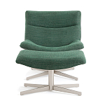 Кресло вращающееся с подставкой для ног зеленое Verdante варинант исполнения - 2 | Loft Concept в Твери