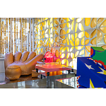 Дизайнерское кожаное кресло в форме руки Poltronova Joe Gold  Armchair варинант исполнения - 13 | Loft Concept в Твери