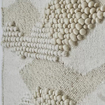 Панно из шерсти и хлопка с узором Beige Calista Serene варинант исполнения - 7 | Loft Concept в Твери