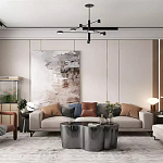 Дизайнерский журнальный стол зеркальный волнистой формы Gytep варинант исполнения - 1 | Loft Concept в Твери