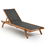 Шезлонг из текстиля и эвкалипта Power of Nature варинант исполнения - 1 | Loft Concept в Твери