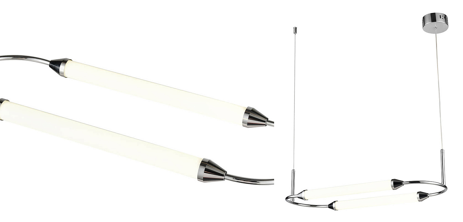 Подвесной светильник Giopato & Coombes CIRQUE Pendant Ellipse Horizontal Chrome Подвесной светильник Giopato & Coombes CIRQUE Pendant Ellipse Horizontal Chrome - Loft-Concept в Твери