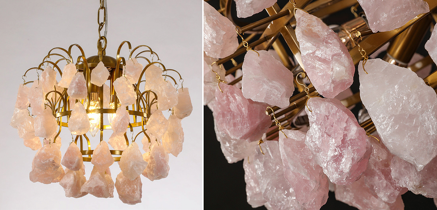 Hardis Pink stone Chandelier 30 Hardis Pink stone Chandelier 30 - Loft-Concept в Твери