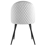 Мягкий стул в сером велюре Miruna Chair варинант исполнения - 3 | Loft Concept в Твери