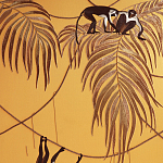 Обои с вышивкой ручной работы Étienne Original colourway on wool sateen варинант исполнения - 1 | Loft Concept в Твери