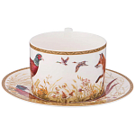 Чайная пара из фарфора 300 мл Hunting Porcelain Collection варинант исполнения - 2 | Loft Concept в Твери