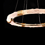 Люстра в форме кольца с золотым декором Warm Heavenly Light варинант исполнения - 6 | Loft Concept в Твери