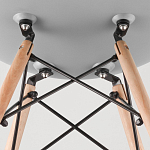 Пластиковый стул на ножках из массива бука Eames Mint варинант исполнения - 8 | Loft Concept в Твери