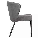 Стул серый с широкой закругленной спинкой Chair Gray Attractive варинант исполнения - 2 | Loft Concept в Твери