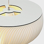 Подвесной светильник с белыми изящными декоративными лепестками Volumetric Petal Lamp варинант исполнения - 9 | Loft Concept в Твери