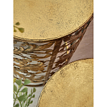 Столик приставной с цветочной резной фактурой Madagascar варинант исполнения - 2 | Loft Concept в Твери