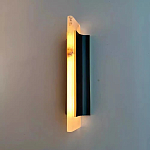 Бра вертикальное с мраморными рассеивателями на черном корпусе Gutter варинант исполнения - 2 | Loft Concept в Твери