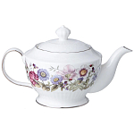 Чайный сервиз из фарфора с рисунком цветов на 6 персон 14 предметов Garden Whisper Porcelain Set  варинант исполнения - 1 | Loft Concept в Твери