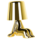 Настольная лампа фигурная цвета золото с гладким абажуром Высота 16 см Sophia варинант исполнения - 2 | Loft Concept в Твери