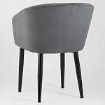 Мягкое кресло на металлических ножках Shaggy Dark Grey варинант исполнения - 4 | Loft Concept в Твери