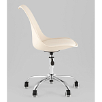 Офисный стул на металлическом основании EGGERY Beige пластик варинант исполнения - 4 | Loft Concept в Твери