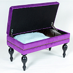 Мягкая банкетка с зоной для хранения Casket Violet варинант исполнения - 4 | Loft Concept в Твери