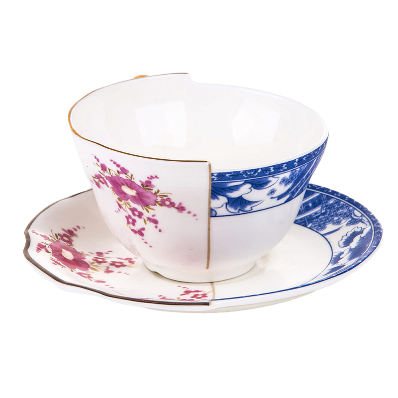 Чайная пара Seletti Zenobia Белый Мульти в Твери | Loft Concept 