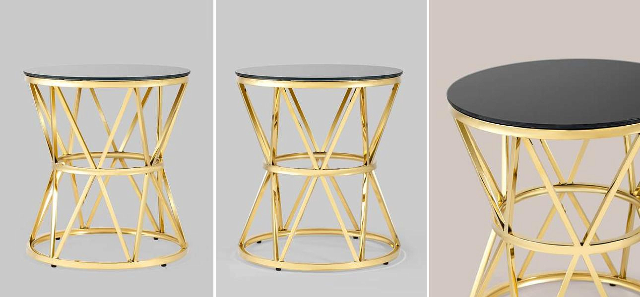 Стол приставной Beranger Collection Gold - Loft-Concept в Твери