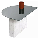 Дизайнерский журнальный стол с рельефным основанием Dutynor варинант исполнения - 2 | Loft Concept в Твери